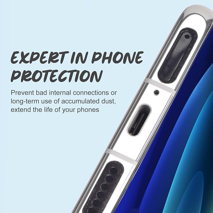 120Pcs Phone Speaker Cover Phone Speaker Dustproof Stickers Phone Speaker Dust Protector Cover Anti Dust Sticker Speaker Dust-Proof Cover Kit with Cleaning Brush & Tweezer
