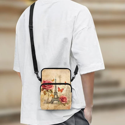 Men's Crossbody Bag, Small Cell Phone Wallet, Women's Shoulder Handbag, Travel Gym Bag