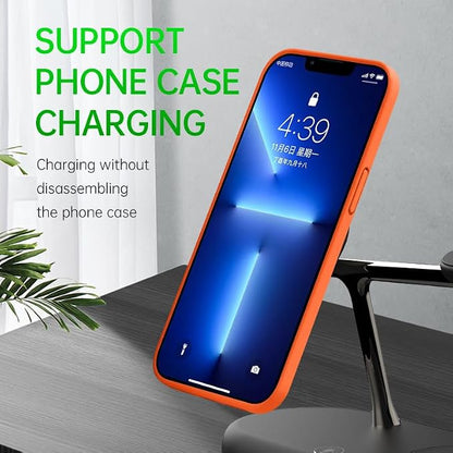 4 in1 Magnetic Wireless Charging Stand, 15W Fast Charging，with Neutral Light Design for iPhone 17/16、15/14/13/12 Series, iWatch and Sansung Watch, Airpods and Samsung TWS (T256-Black)