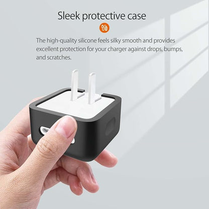 Case for Apple 35W Power Adapter,NOUKAJU Silicone Protective Cover,Drop-Proof,Scratch-Proof,Shock-Proof,Protective Case for Apple 35W Charger(Black)