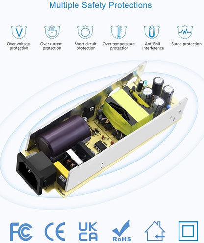 ALITOVE AC to DC Converter 110V to 12V 10A 120W Power Supply Car Cigarette Lighter Adapter to Wall Plug AC to DC Adapter for Car Vacuum Cleaner Inflator Refrigerator Cooler and Other Car Devices