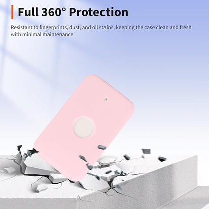 Case for Apple MagSafe Magnetic Power Bank– Soft Silicone Protective Cover Compatible with MagSafe Magnetic Power Bank,Shockproof Anti-Scratch Slim Fit Case,Pink