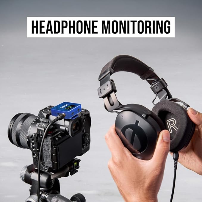 RØDE Wireless GO (Gen 3) – Compact Wireless Mic – Pristine Audio, 32-bit Float Recording, Automatic Level Control, for Phones, Cameras and Computers (Cobalt)