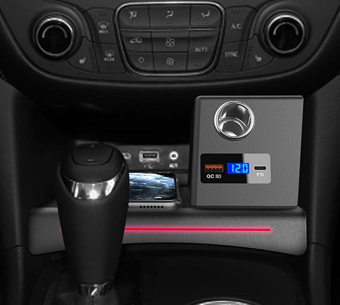 Car Wireless Charger Mount fit for Equinox Chevrolet 2018-2024,Output of 10W QC 3.0 Fast Charging Compatible with iPhone,Samsung,USB Port 36W Wireless Charging Devices