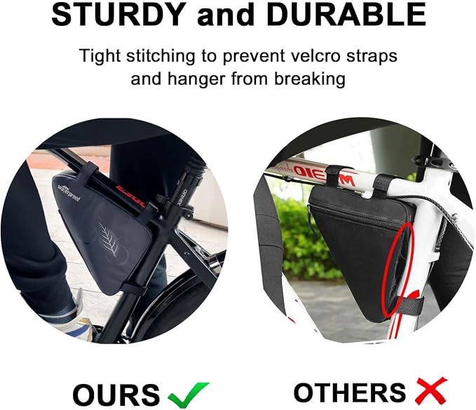 NDakter Bike Triangle Frame Bag & Bicycle Repair Kit, 2L Waterproof Storage Pouch with 16-in-1 Multi-tool, Portable Bike Tool Set for Flat Tire Repair, Cycling Accessories for Mountain Road Bike, MTB