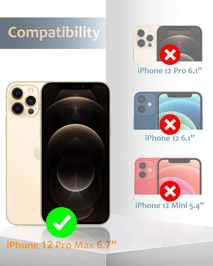 [2 Pack] Tamoria Compatible for iPhone 12 Pro Max Camera Lens Protector Metal Plus Tempered Glass Camera Cover Oneness Design, Support LIDAR Scanner, Explosion-Proof Accessories Gold
