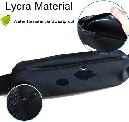 Fanny pack, Running Belt, Waist Bag Women & Men for iPhone 13 12 11 Pro Max/XR/XS Max/X/XS/8 7 6 6S Plus, for Samsung Galaxy S/Note, All Mobiles up to 6.7'',Gym Workout Fitness Gear-Black