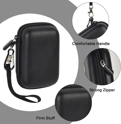 Boobowl Hard Case Compatible with Anker 3-in-1 Portable Charger/for Anker Nano Portable Charger, Power Bank Travel Essentials Bag with Mesh Pocket for Accessories(Box Only)-Black