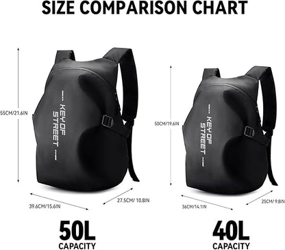 Motorcycle Backpack,waterproof helmet backpack for Men and women,Motorcycle Tail Bag,motorcycle accessories,Black