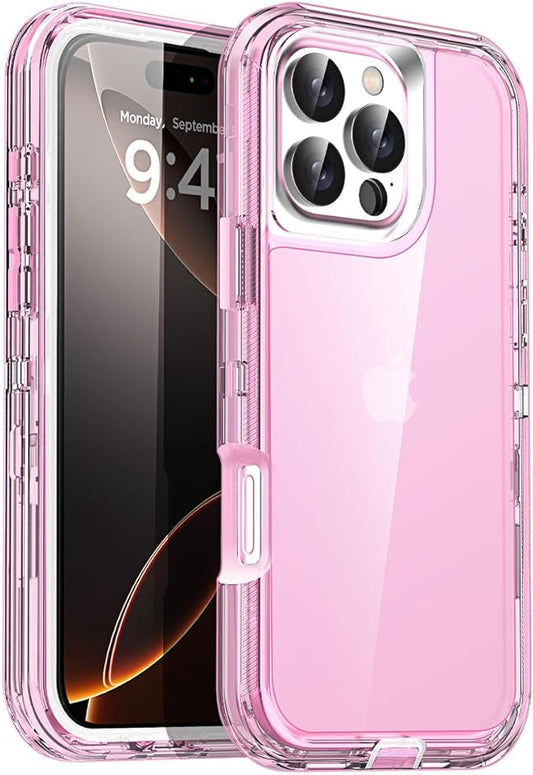 AICase for iPhone 16 Pro Case Clear 3 in 1 Heavy Duty Drop Protection Full Body Rugged Shockproof/Dust Proof 3-Layer Military Protective Tough Durable Cover for iPhone 16 Pro 6.3"_2