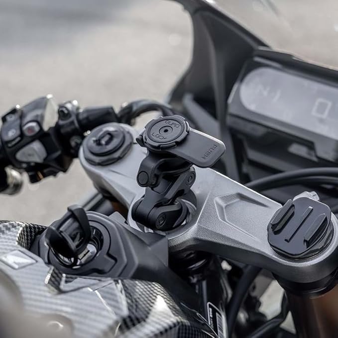 Quad Lock Fork Stem Motorcycle Phone Mount PRO Kit with Vibration Dampener and MAG Universal Adaptor
