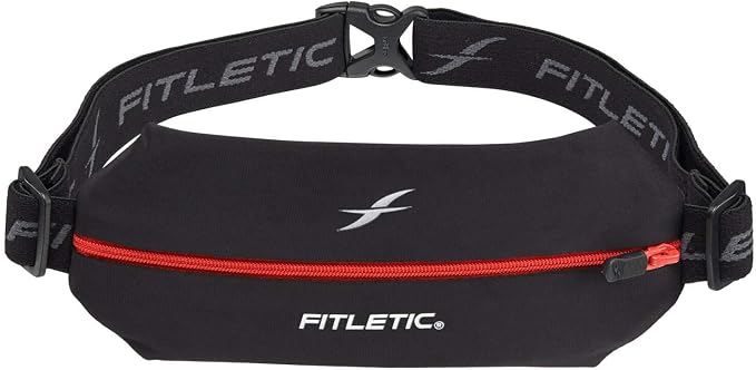 Fitletic Active Lifestyle Fanny Pack & Mini Sports Running Belt For Men & Women – Lightweight, Low Profile- Ultra-Soft Expandable Lycra Pouch - Fits All Phones – Inner Pocket