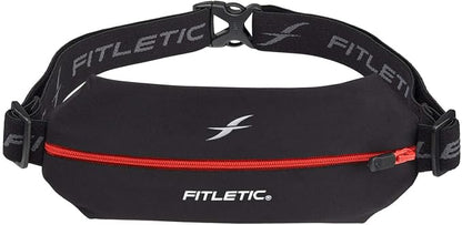 Fitletic Active Lifestyle Fanny Pack & Mini Sports Running Belt For Men & Women – Lightweight, Low Profile- Ultra-Soft Expandable Lycra Pouch - Fits All Phones – Inner Pocket
