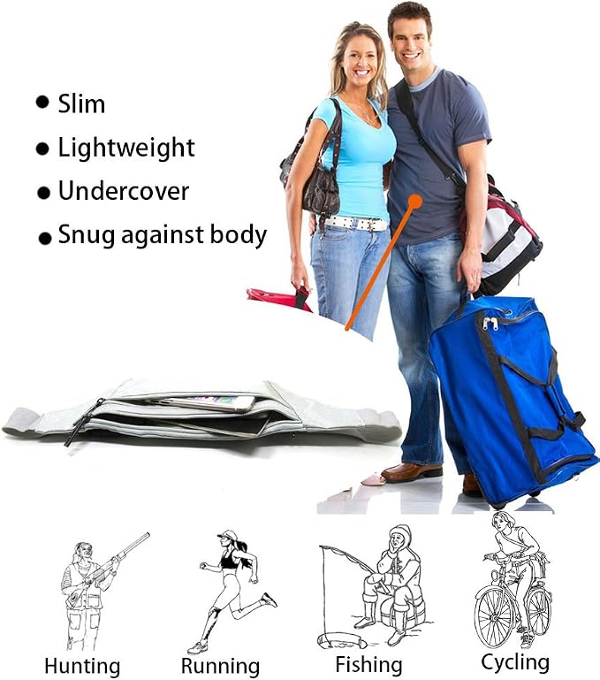 Naoki Outdoor Sports Running & Jogging & Travel Waterproof Utralthin Waist Pack/Bag Runner Belt