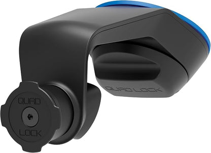 Quad Lock Suction Windshield/Dashboard Car Phone Holder for iPhone, Galaxy, Pixel Cases and Universal Adaptors