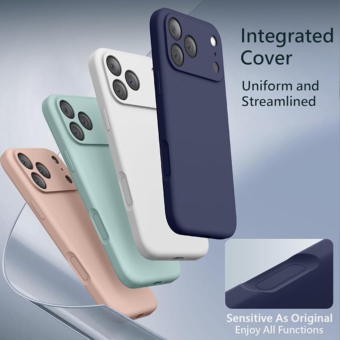 FireNova Magnetic for iPhone 17 Pro Case, Compatible with MagSafe, [Integrated Silicone Camera Control Button] [Camera Protection] Anti-Scratch Microfiber Lining Phone Case, 6.3", Navy Blue