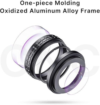 ULANZI Creative ZV-1 Wide Angle/Macro Additional Lens 52mm Diameter Compatible with Sony ZV-1 Camera ONLY, 2 in 1 Extra Lens Attachment with Strong Adhesive-Back Adapter Ring Mount, WL-1
