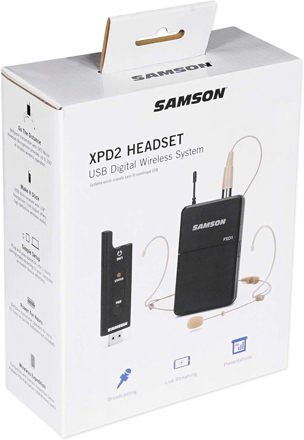 SAMSON XPD2 Headset USB Wireless System