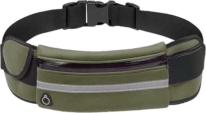 Slim Running Belts for Women, Waterproof Fanny Pack for Men,Phone Holder for Running,Reflective Waist Bag for Women,Runners Belt Pouch,Money Belt,Waist Pack for Running Travel Camping Workout