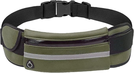 Slim Running Belts for Women, Waterproof Fanny Pack for Men,Phone Holder for Running,Reflective Waist Bag for Women,Runners Belt Pouch,Money Belt,Waist Pack for Running Travel Camping Workout