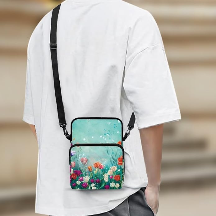 Men's Crossbody Bag, Small Cell Phone Wallet, Women's Shoulder Handbag, Travel Gym Bag