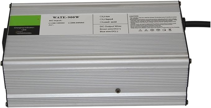 CAARLA Charger Aluminum Lithium Ion Battery 67.2V 10A Charger 60V Li-ion Battery Smarts Charger Used for 16S 60V Lithium Battery Input 220V Aluminum case(XT,U+S)