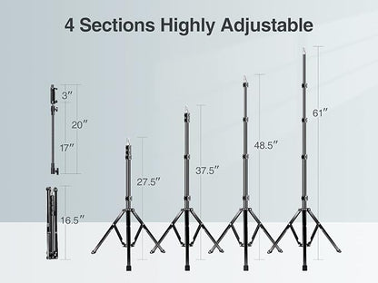 Elitehood 81" Tall Flexible Tripod Stand for iPhone with 17in Adjustable Gooseneck with Remote Compatible with iPhone 13 Pro Max / 13 Pro / 12 Pro Max, Android Phone