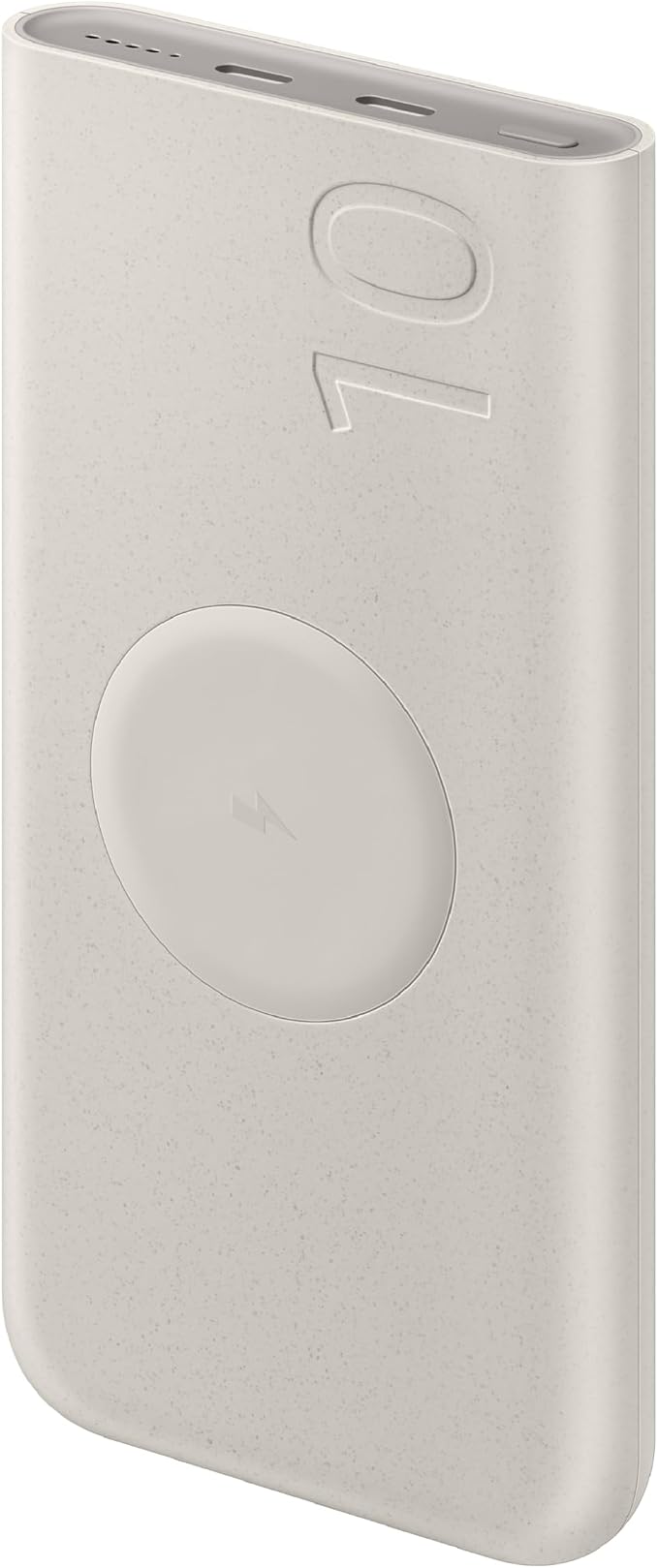 SAMSUNG 25W 10,000mAh Battery Pack Wireless Charger, Super Fast Charging w/ 2 Ports for Galaxy Phones, Buds and More, 3A USB-C Cable Included, 2024, US Version, EB-U2510XUEGUS. Beige