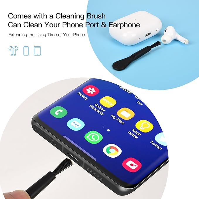 10X USB C Anti Dust Plug, USB Type C Dustproof Cover Protector Port Cover with Easy-Grip Tab Lanyard for iPhone 17/17 Pro/17 Pro Max/16 15 Pro Max, Samsung Galaxy S25 S24 S23 S22 S21,All USB C Devices