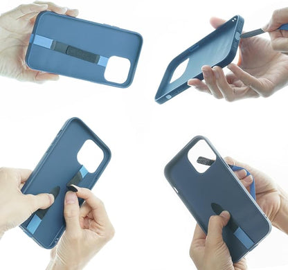 TFY Elastic Phone Strap, Universal Slim Hand Finger Grip, Non-slip Cell Phone Holder, fit Most Smartphones Case - 2 Pieces