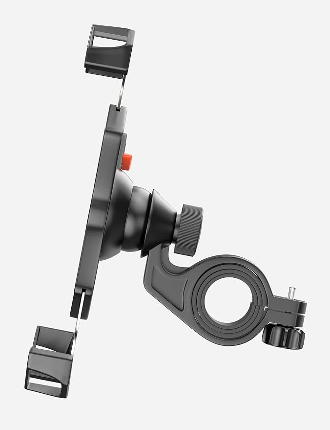 Grefay Bike Phone Mount Metal Motorcycle Handlebar Phone Holder Scooter Phone Clamp for 4.0-7.0 Inch Smartphone with 360° Rotation