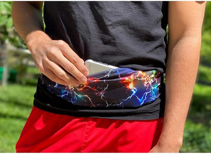 BANDI Running Belt for Women & Men – USA Made No-Bounce Adjustable Waist Pack & Secure Fanny Pack – Fits All Phones, Gels & Essentials – Zipper-Free, Medical Device Friendly
