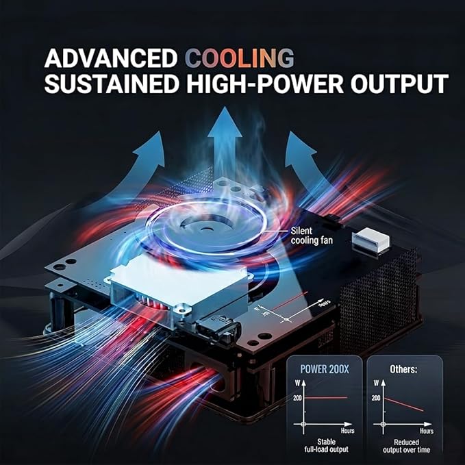 ISDT Power200X 200W Desktop Charging Station for Multiple Devices, 5-in-1 USB C Charger with 140W PD 3.1, Wireless Charging Pad for Laptop, Tablet, Phone & Earbuds with Display