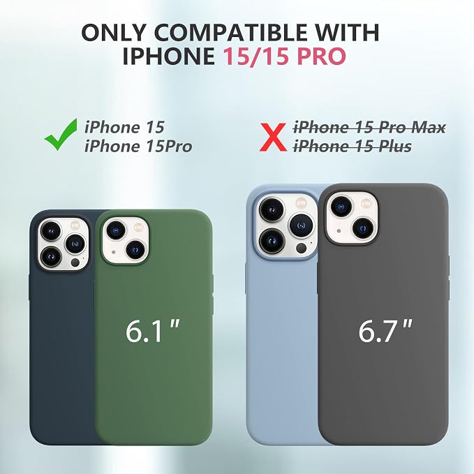 BOPPS Battery Case for iPhone 15/15 Pro, Ultra-Slim 15W Fast Lightweight Powerful 7000mAh Charger Case Protection Anti-Slip Soft TPU Charging Case for iPhone 15,15 Pro 6.1'',Black