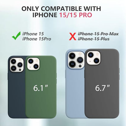 BOPPS Battery Case for iPhone 15/15 Pro, Ultra-Slim 15W Fast Lightweight Powerful 7000mAh Charger Case Protection Anti-Slip Soft TPU Charging Case for iPhone 15,15 Pro 6.1'',Black