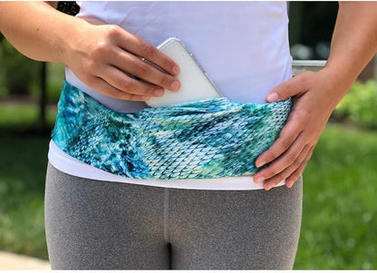 BANDI Running Belt for Women & Men – USA Made No-Bounce Adjustable Waist Pack & Secure Fanny Pack – Fits All Phones, Gels & Essentials – Zipper-Free, Medical Device Friendly