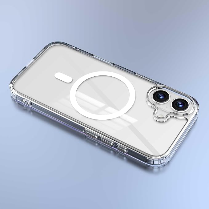 Magnetic Designed for iPhone 17 Case Clear, [Compatible with Magsafe] [Not Yellowing] [Military-Grade Drop Protection] Clear Phone Cases for Apple iPhone 17-6.3 Inch