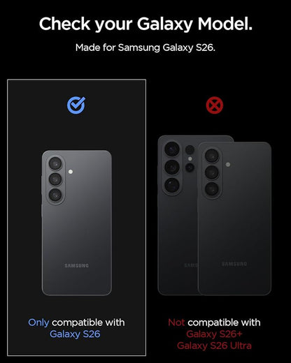 Spigen Camera Lens Screen Protector [GlasTR EZ Fit Optik Pro] Designed for Galaxy S26 [Case Friendly][2 Pack]