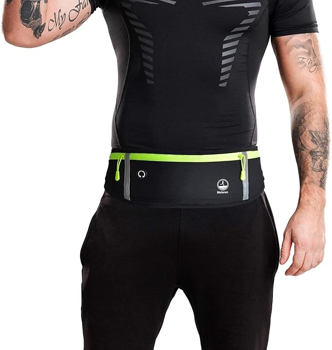 Slim Running Belt Fanny Pack for Women Men, Jogging Pouch Waist Pack Money Belt Bag Phone Holder for Running Hiking Traveling