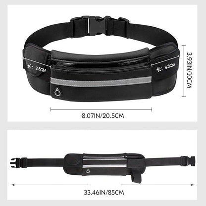 Slim Running Belts for Women, Waterproof Fanny Pack for Men,Phone Holder for Running,Reflective Waist Bag for Women,Runners Belt Pouch,Money Belt,Waist Pack for Running Travel Camping Workout