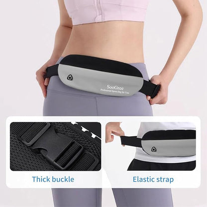 SooGree Slim Fanny Packs for Women Men,Waterproof Waist Pack with Reflective Strip Adjustable Strap,Running Belt for Sports Workout Cycling Hiking, Casual Hands-Free Wallets Phone Bag
