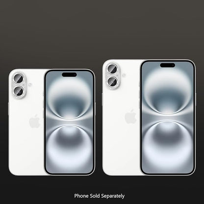 SAHARA - Ultra-Strong Camera Lens Protector for iPhone 16/16 Plus (2-Pack), Glisten, (ZD00160)