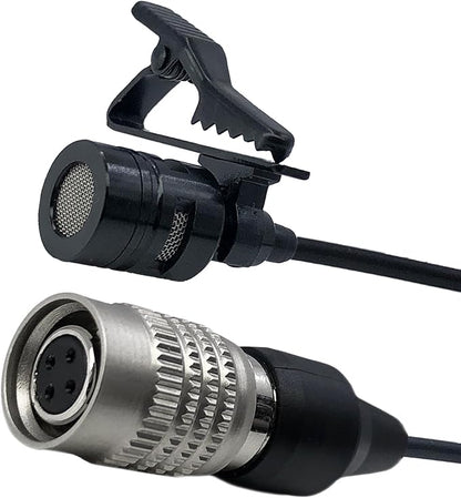 Lavalier Lapel Microphone Unidirectional Condenser Mic for Audio-Technica Wireless Bodypack Transmitter ATW-110G, ATW-T310, ATW-T701,ATW-T1000, ATW-T1001, ATW-T1000 (Hirose 4 Pin Plug)