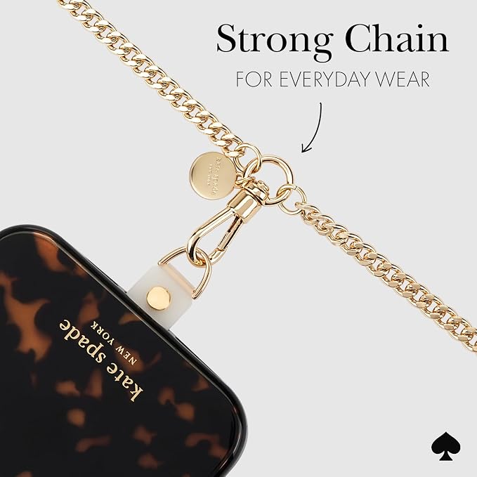 kate spade new york Crossbody Phone Chain - Neck Chain Holder - Set in Stone