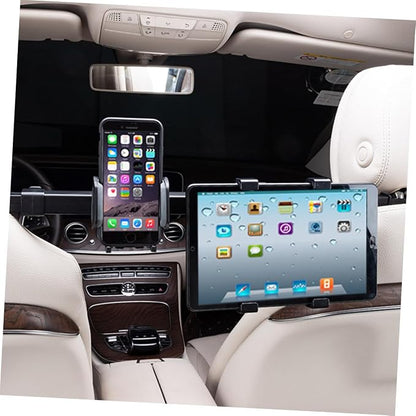 Hemoton Car Phone Mount Vent Holder for Phone Tablet 360° Rotatable Abs Material 7-10in Tablet