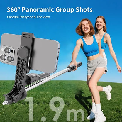 Phone Tripod and Selfie Stick, Extendable Cell Phone Tripod with Wireless Remote, Tripods Stand for iPhone & Travel Selfie Stick 360° Rotation Compatible with iPhone Android, Camera