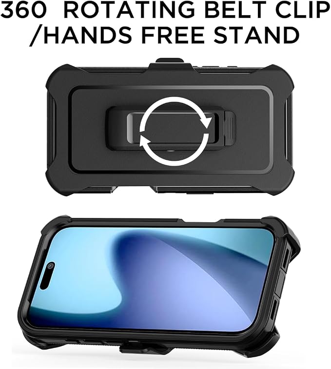 AICase for iPhone 17 Pro Max Case+Belt-Clip Holster 6.9",Heavy Duty Drop Protection Full Body Rugged Shockproof/Drop Proof/DustProof Military Grade Tough Durable Cover for iPhone 17 Pro Max_35
