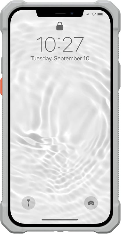 URBAN ARMOR GEAR UAG Battery Case Compatible with iPhone 12/12 Pro Workflow White/Gray, 3000mAh Quick Charging Rugged Protective Cover with Rechargeable Battery & Built-in Hand Strap