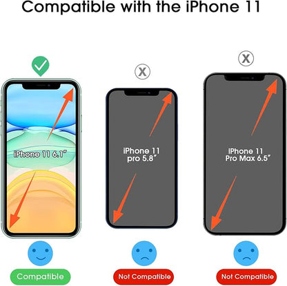 amFilm OneTouch Glass Screen Protector for iPhone 11, iPhone XR (6.1") with Easy Installation Kit, Tempered Glass, 2 Pack