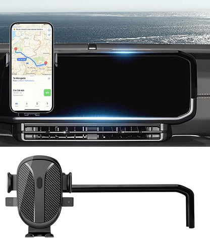 Car Phone Holder for Jeep Wrangler Accessories 2024 2025 Dash Mount Cell Phone Holder for Most Smartphones Auto Interior Accessories Hands-Free 360 Degree Rotation